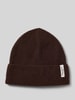 Marc O'Polo Mütze aus Woll-Mix  Dunkelbraun Melange