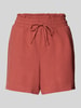 Vero Moda Loose fit korte broek van een mix van viscose en linnen, model 'MYMILO' Lichtrood
