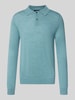 Christian Berg Men Regular Fit Poloshirt aus Woll-Mix Schilf Melange