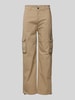 REVIEW Cargohose mit Label-Detail Beige