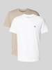 Calvin Klein Jeans Regular Fit T-Shirt aus reiner Baumwolle Mittelgrau