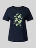 Tom Tailor Regular fit T-shirt van puur katoen Donkerblauw