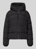 Superdry Regular Fit Jacke in Stepp-Optik Black