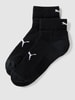 Puma Socken mit eingewebten Label-Details im 2er-Pack Modell 'Sport' Black