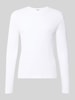 DRYKORN Slim Fit Longsleeve aus reiner Baumwolle Modell 'Enil' Weiss