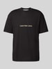 Calvin Klein Jeans T-shirt met ronde hals Zwart