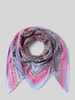 Liu Jo White Schal mit Motiv-Print Pink