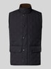 Barbour Slim Fit Weste mit Logo-Stitching Modell 'NEW LOWERDALE' Marine