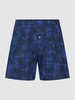 Schiesser Boxershort met labeldetail in een set van 2 stuks Donkerblauw