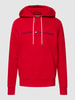 Tommy Hilfiger Hoodie mit Label-Stitching Modell 'PRIMARY' Rot