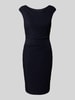 Vera Mont Sukienka koktajlowa o długości do kolan z marszczeniem Ciemnoniebieski