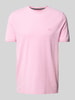 Fynch-Hatton T-Shirt mit Label-Stitching Rosa