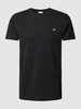 Gant T-Shirt mit Label-Stitching Black