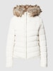 Only Steppjacke mit Kunstpelzkragen Modell 'ELLAN' Offwhite