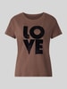 Pepe Jeans Regular Fit T-Shirt aus reiner Baumwolle Modell 'BEATRISA' Mittelbraun
