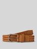 Lloyd Men's Belts Riem in gevlochten look met doornsluiting Beige