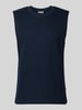 JACK & JONES Tanktop mit Strukturmuster und Rundhalsausschnitt Marine