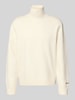Jack & Jones Gebreide pullover met ribboorden, model 'NORREBRO'' Offwhite