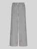 MAC Wide Leg Cordhose mit Gürtelschlaufen Modell 'Palazzo' Hellgrau