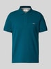 s.Oliver RED LABEL Regular Fit Poloshirt aus Baumwoll-Piqué mit Label-Stitching Petrol