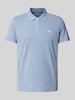 Tom Tailor Regular Fit Poloshirt aus Baumwoll-Piqué mit Logo-Stitching Rauchblau