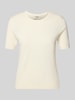 Weekend Max Mara Regular Fit Strickshirt aus Seiden-Baumwoll-Mix Modell 'WKDAGRO' Offwhite