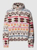 Only Pullover mit Troyer-Kragen Modell 'JANNE' Offwhite