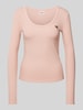 Guess Activewear Longsleeve mit Label-Detail Modell 'COLETTE' Rosa