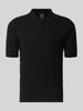 Armani Exchange Regular Fit Poloshirt aus Viskose-Mix Modell 'Maglia' Black