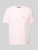 Tommy Hilfiger Regular fit T-shirt van puur katoen Felroze