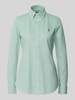 Polo Ralph Lauren Slim fit overhemdblouse met button-downkraag Olijfgroen