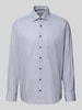 ETERNA Comfort Fit Businesshemd aus Baumwolle mit Kentkragen Bleu