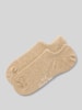 Christian Berg Woman Kousenvoetjes met elastische band in een set van 2 paar Zand gemêleerd