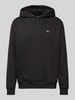 Tommy Jeans Regular fit hoodie met labelstitching Zwart