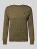 Polo Ralph Lauren Gebreide pullover van merinowol Olijfgroen