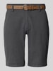 Redefined Rebel Regular Fit Bermudas mit Gesäßtaschen Modell 'NEBRASKA' Anthrazit Melange