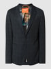 DIGEL Extra slim fit 2-knoops colbert met viscose, model 'Neel' Marineblauw