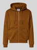 Jack & Jones Sweatjacke mit Kapuze Modell 'BRADLEY' Cognac