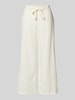 Christian Berg Woman Loose Fit Leinenculotte mit Tunnelzug Offwhite