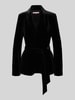 Christian Berg Woman Selection Blazer van fluweel met reverskraag Zwart