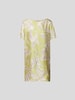 Emilio Pucci Knielanges Kleid mit floralem Muster Hellgrün