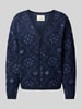 Jack & Jones Premium Cardigan mit V-Ausschnitt Modell 'UMAGNE' Dunkelblau