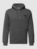 Superdry Hoodie met logostitching Middengrijs