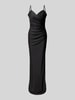 TROYDEN COLLECTION Abendkleid mit seitlicher Raffung Black