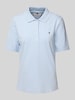 Tommy Hilfiger Regular fit poloshirt met logostitching, model '1985' Lichtblauw