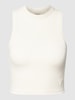 Guess Activewear Tanktop mit Feinripp Modell 'EDIE' Ecru