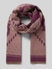 Guess Schal mit Label-Print Bordeaux