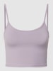 REVIEW Crop Top mit Spaghettiträgern Purple