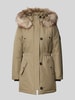 Only Taillierter Parka mit Kunstfellbesatz Modell 'IRIS' Khaki