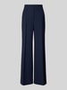 Raffaello Rossi Wide leg stoffen broek met structuurmotief, model 'AGATHA' Marineblauw